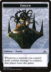 Vraska Emblem // Human Double-Sided Token [Challenger Decks 2020 Tokens] Magic: The Gathering