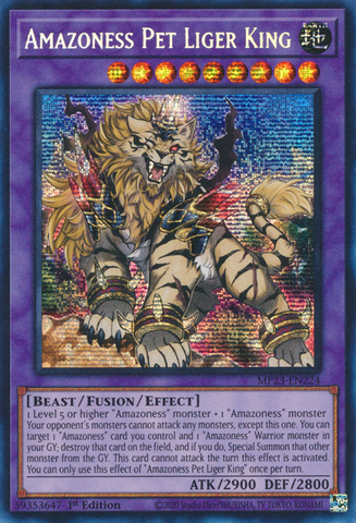 Amazoness Pet Liger King [MP23-EN224] Prismatic Secret Rare - Yugioh Cards For Your TCG Needs!