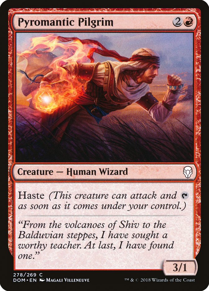 Pyromantic Pilgrim [Dominaria] Magic: The Gathering