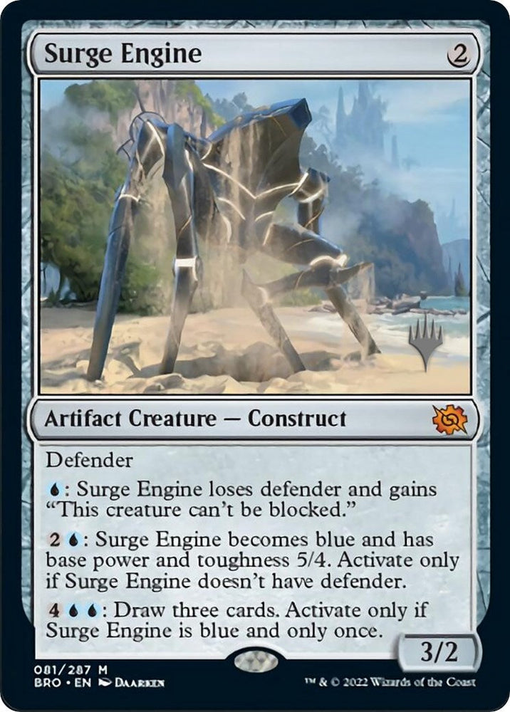 Surge Engine (Promo Pack) [The Brothers' War Promos] Magic: The Gathering