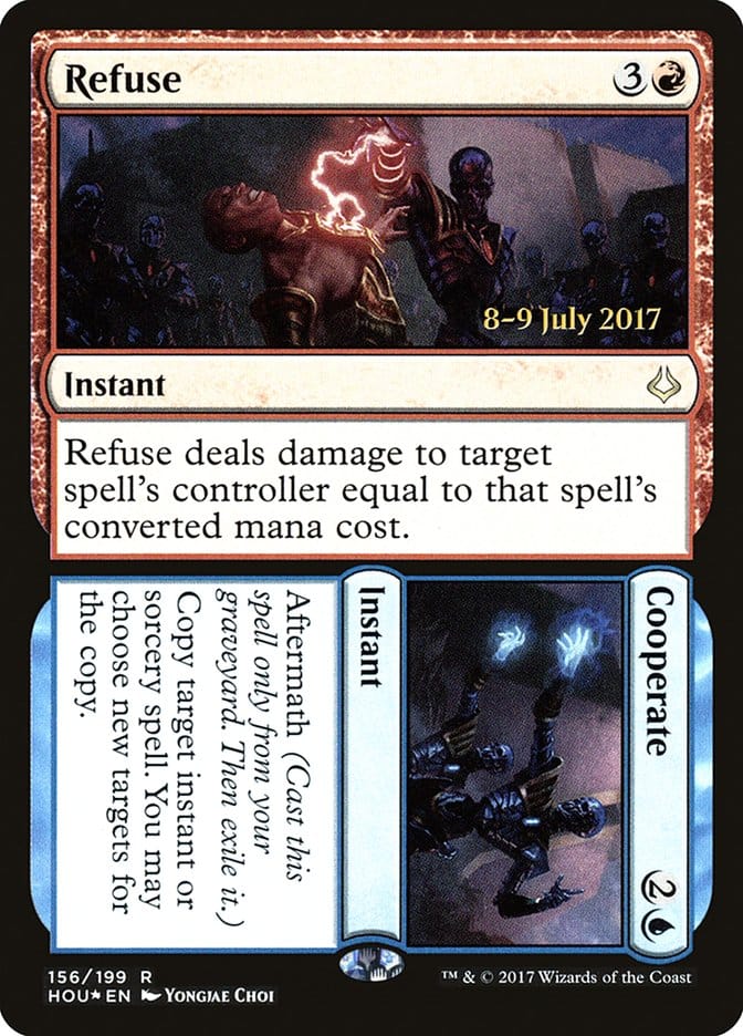 Refuse // Cooperate [Hour of Devastation Prerelease Promos] Magic: The Gathering
