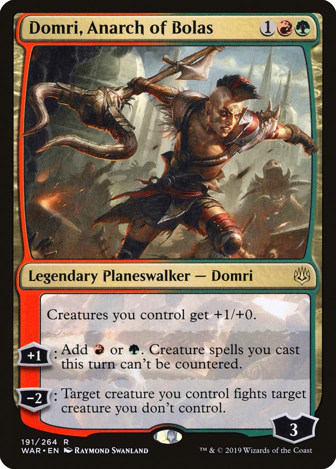 Domri, Anarch of Bolas [War of the Spark] Magic: The Gathering