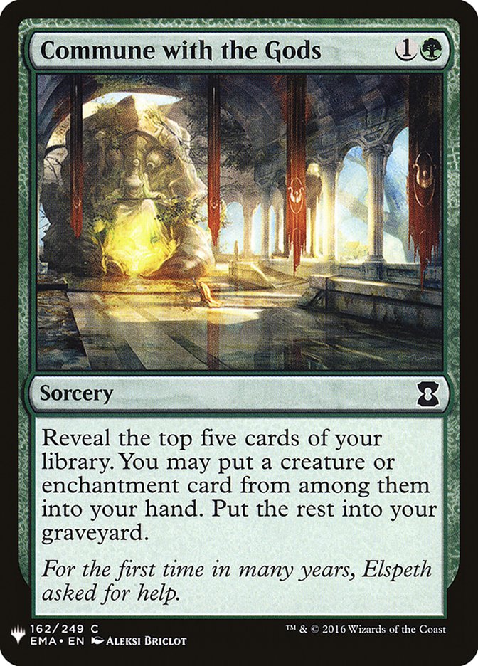 Commune with the Gods [Mystery Booster] Magic: The Gathering