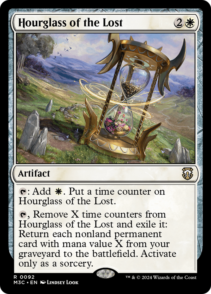 Hourglass of the Lost (Ripple Foil) [Modern Horizons 3 Commander] Magic: The Gathering