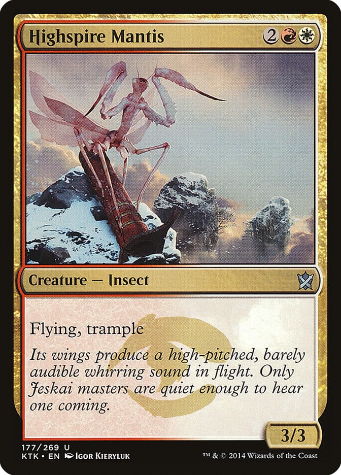 Highspire Mantis [Khans of Tarkir] Magic: The Gathering