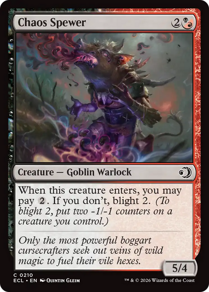 Chaos Spewer [Lorwyn Eclipsed] Magic: The Gathering