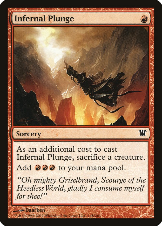 Infernal Plunge [Innistrad] Magic: The Gathering