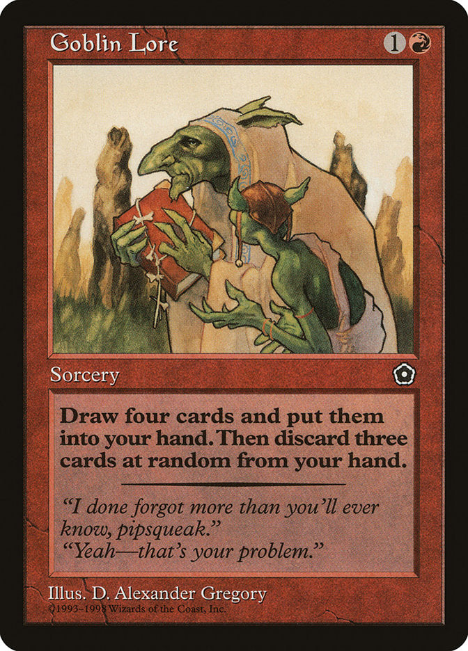 Goblin Lore [Portal Second Age] Magic: The Gathering