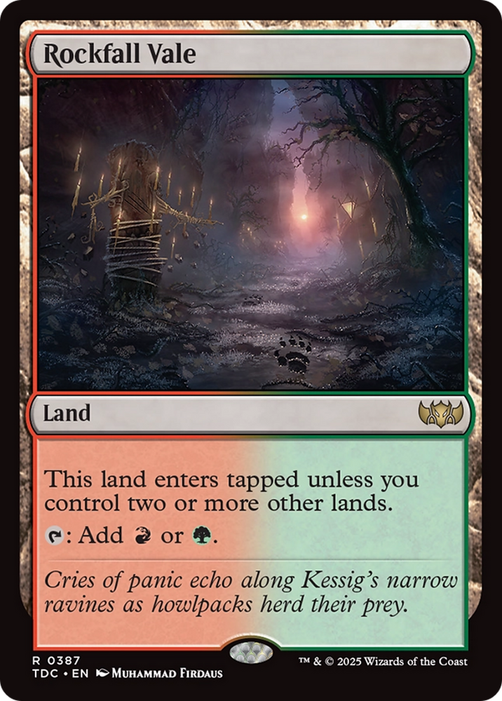 Rockfall Vale [Tarkir: Dragonstorm Commander] Magic: The Gathering