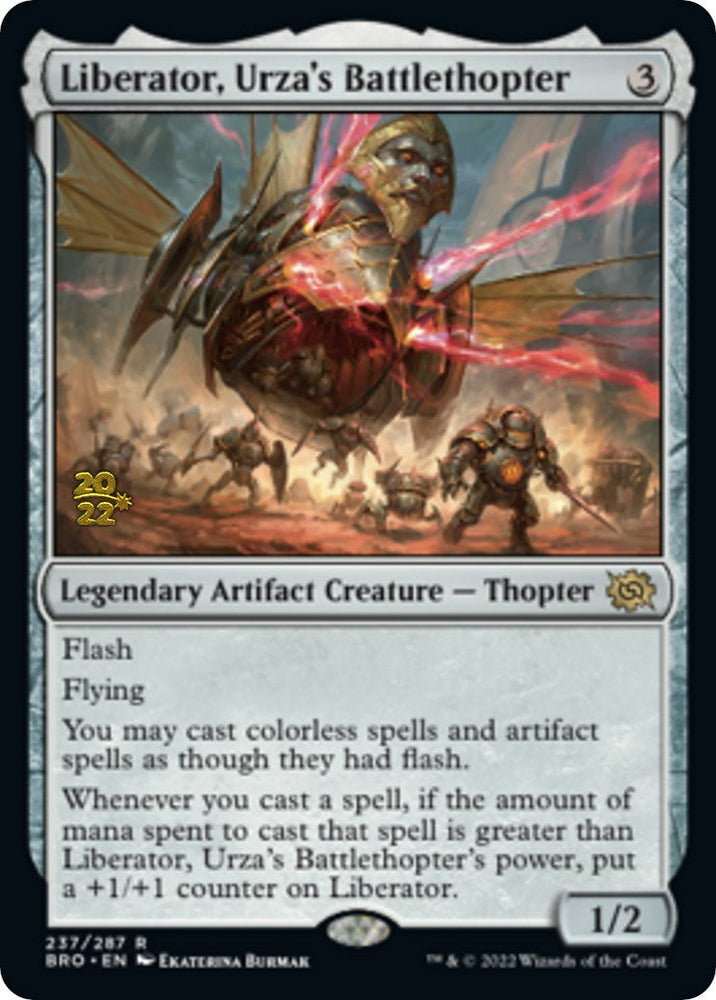 Liberator, Urza's Battlethopter [The Brothers' War Prerelease Promos] Magic: The Gathering