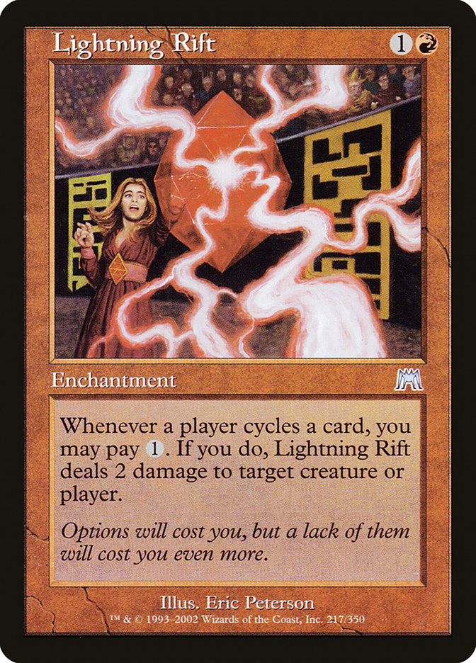 Lightning Rift [Onslaught] Magic: The Gathering