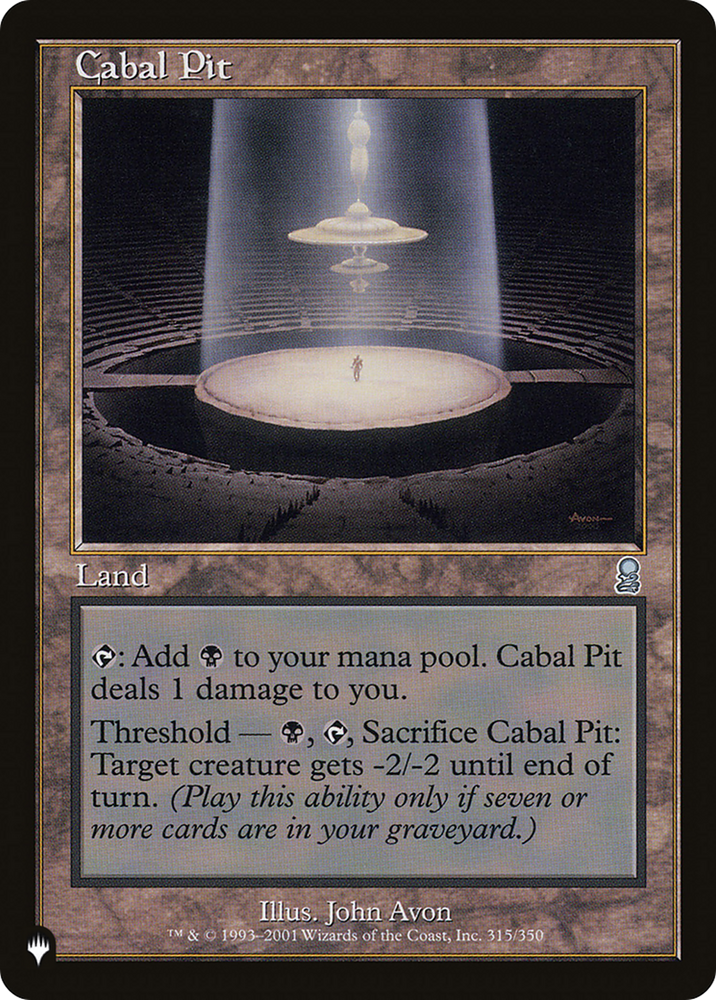 Cabal Pit [The List] Magic: The Gathering