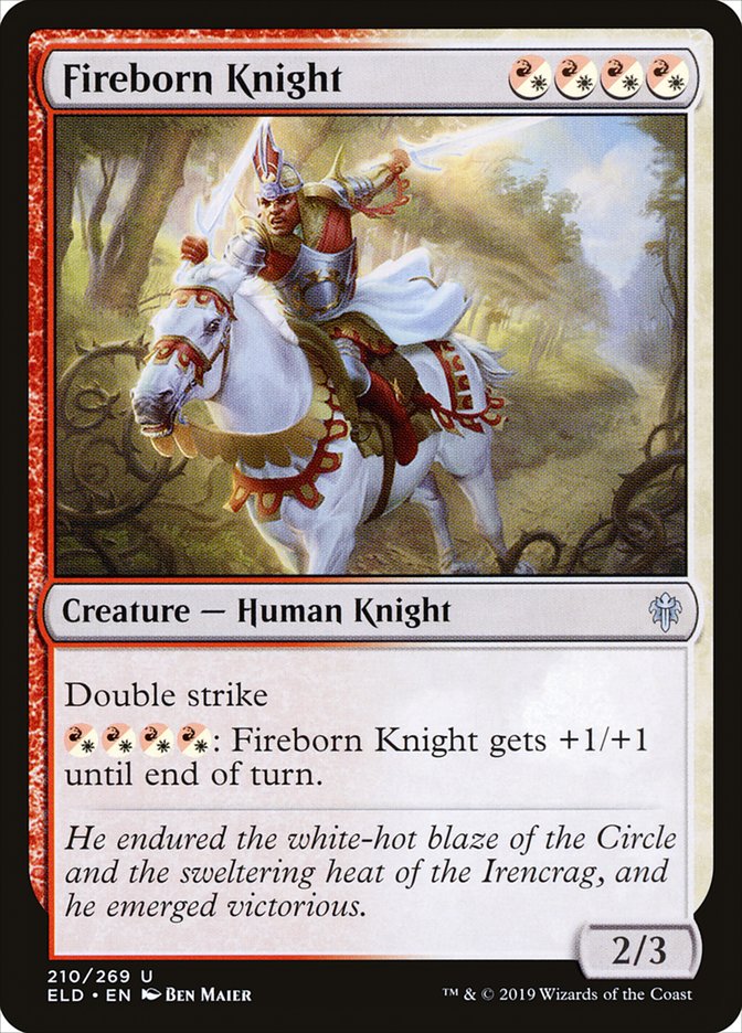 Fireborn Knight [Throne of Eldraine] Magic: The Gathering