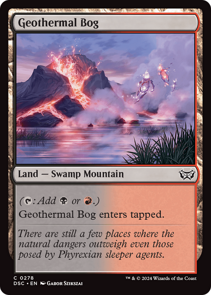 Geothermal Bog [Duskmourn: House of Horror Commander] Magic: The Gathering