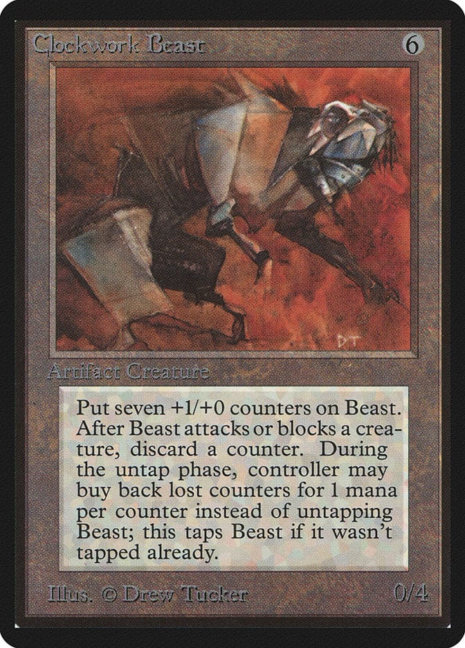 Clockwork Beast [Beta Edition] Magic: The Gathering