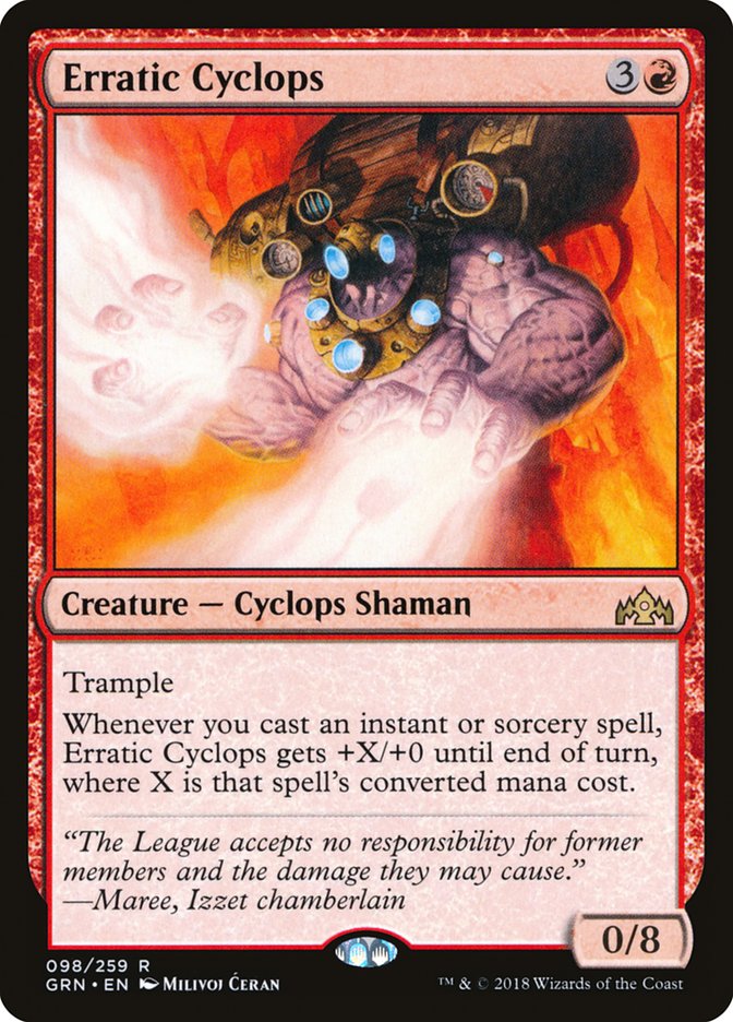 Erratic Cyclops [Guilds of Ravnica] Magic: The Gathering