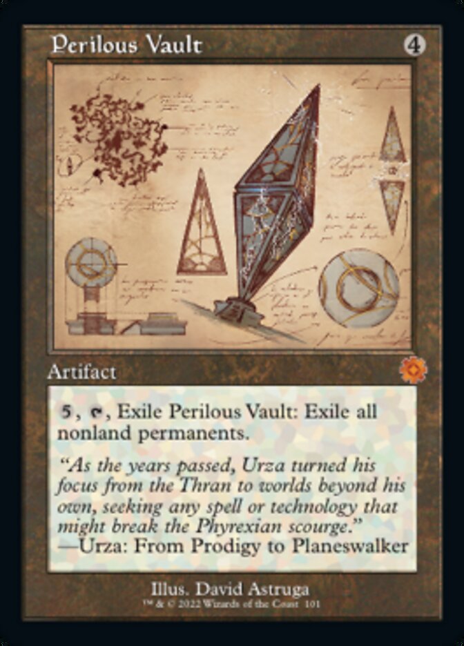 Perilous Vault (Retro Schematic) [The Brothers' War Retro Artifacts] Magic: The Gathering