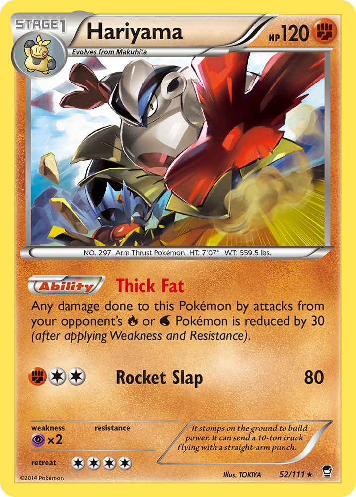 Hariyama (52/111) [XY: Furious Fists] Pokémon