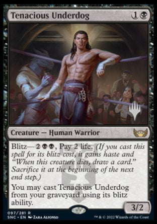 Tenacious Underdog (Promo Pack) [Streets of New Capenna Promos] Magic: The Gathering