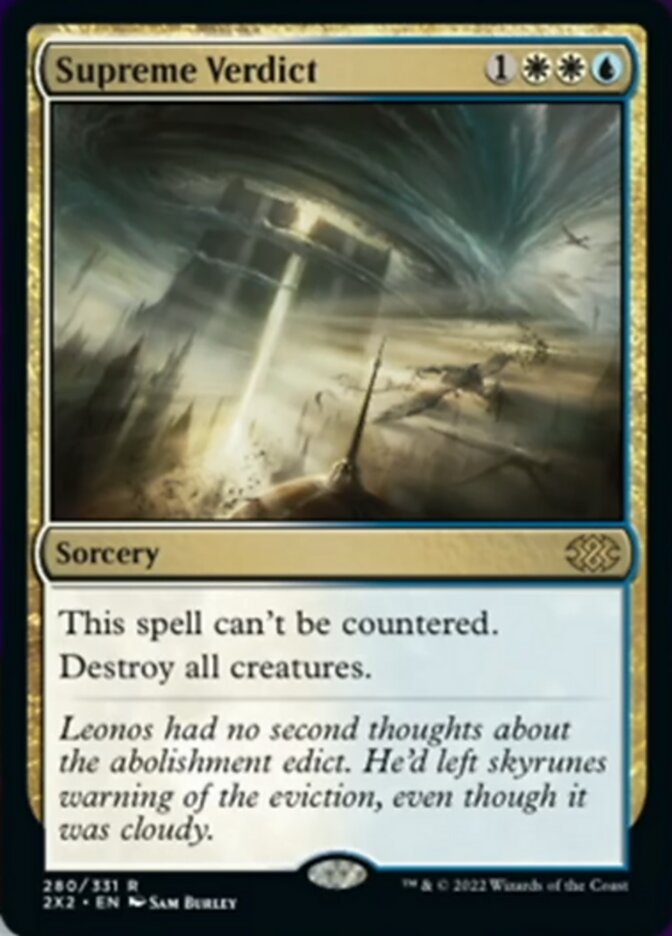 Supreme Verdict [Double Masters 2022] Magic: The Gathering
