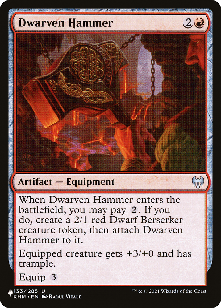 Dwarven Hammer [The List] Magic: The Gathering