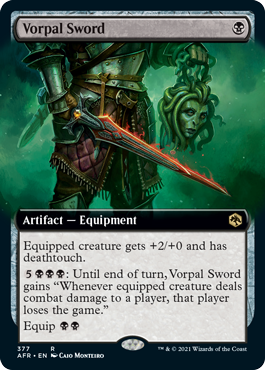 Vorpal Sword (Extended Art) [Dungeons & Dragons: Adventures in the Forgotten Realms] Magic: The Gathering