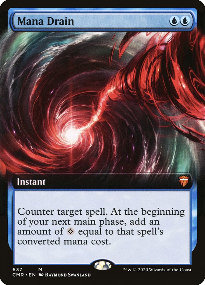 Mana Drain (Extended Art) [Commander Legends] Magic: The Gathering