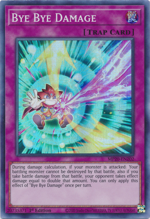 Bye Bye Damage [MP20-EN202] Super Rare - Yugioh Cards For Your TCG Needs!