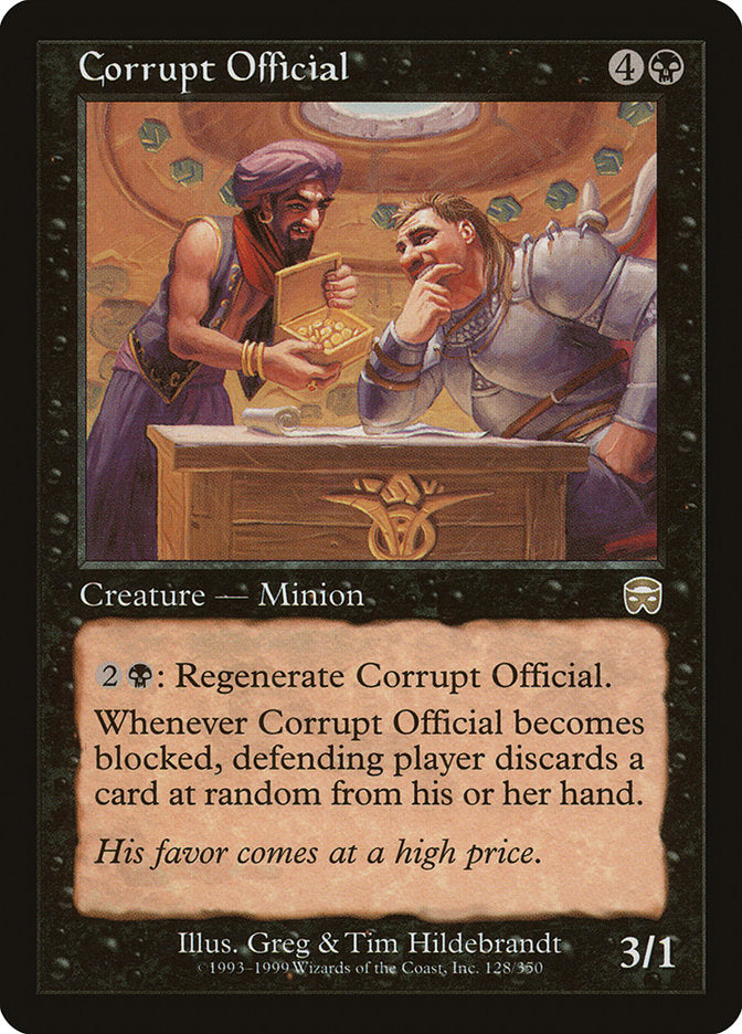 Corrupt Official [Mercadian Masques] Magic: The Gathering