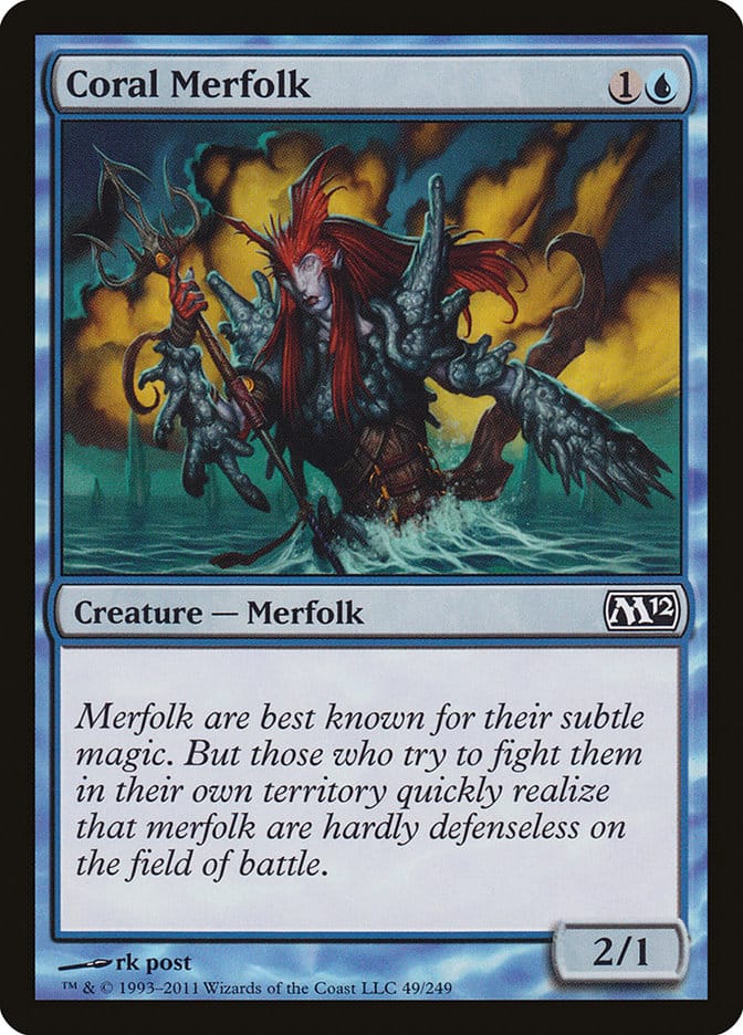 Coral Merfolk [Magic 2012] Magic: The Gathering