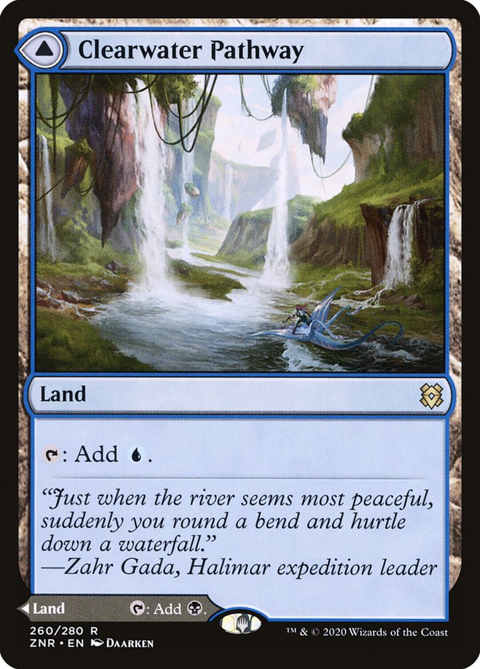 Clearwater Pathway // Murkwater Pathway [Zendikar Rising] Magic: The Gathering