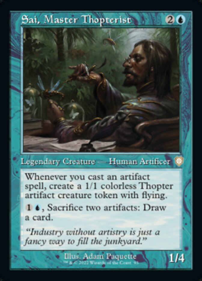 Sai, Master Thopterist (Retro) [The Brothers' War Commander] Magic: The Gathering