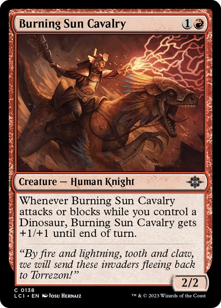 Burning Sun Cavalry [The Lost Caverns of Ixalan] Magic: The Gathering