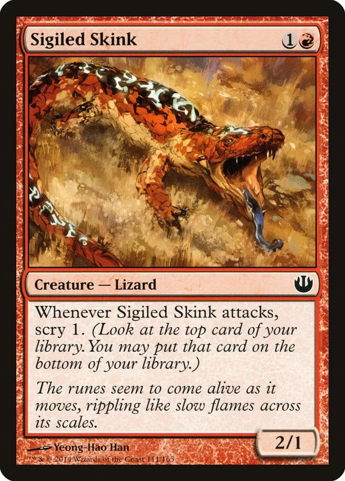 Sigiled Skink [Journey into Nyx] Magic: The Gathering