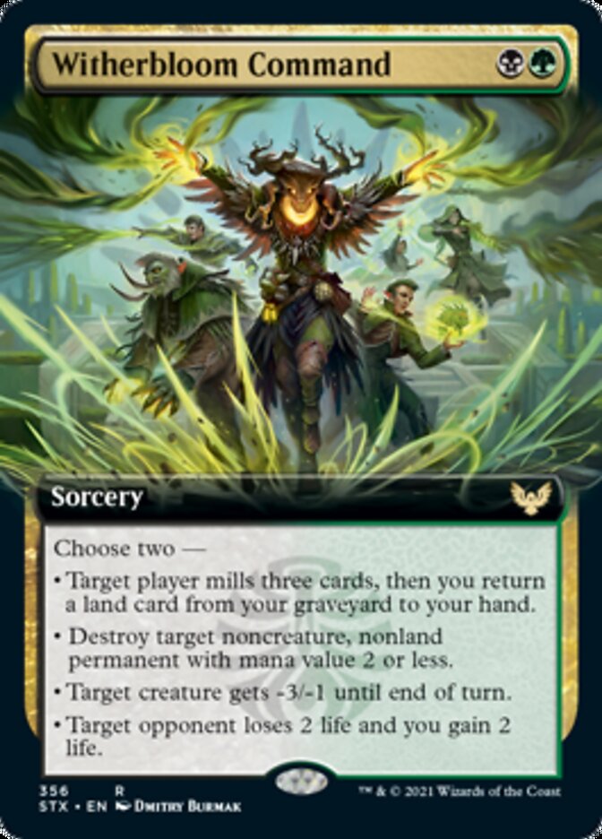 Witherbloom Command (Extended Art) [Strixhaven: School of Mages] Magic: The Gathering