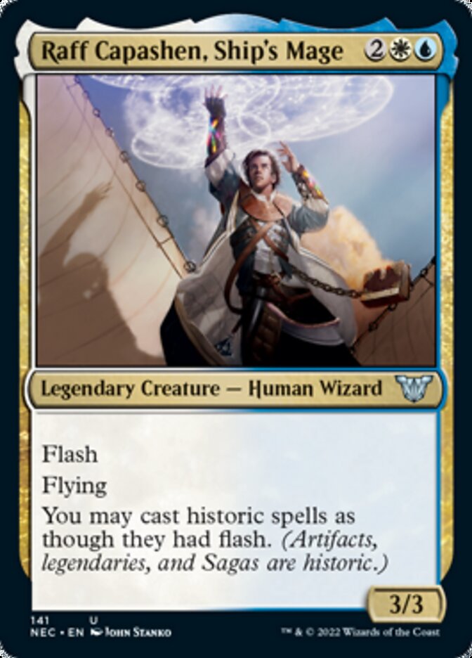 Raff Capashen, Ship's Mage [Kamigawa: Neon Dynasty Commander] Magic: The Gathering