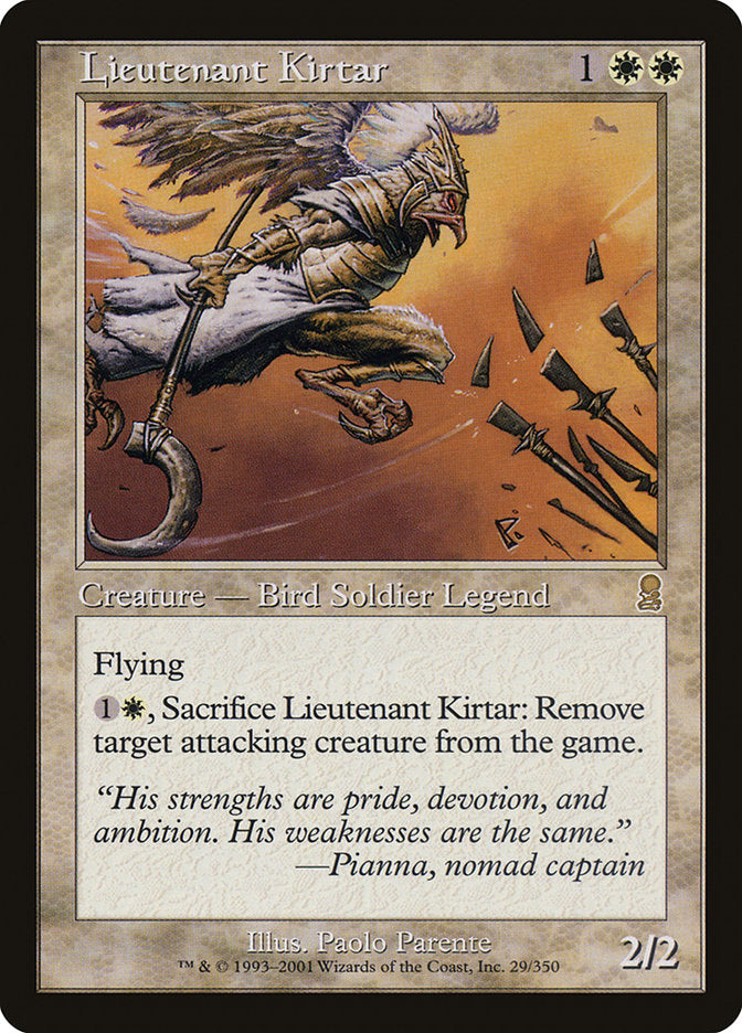 Lieutenant Kirtar [Odyssey] Magic: The Gathering