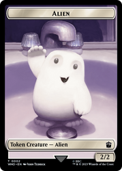 Alien // Clue (0023) Double-Sided Token [Doctor Who Tokens] Magic: The Gathering