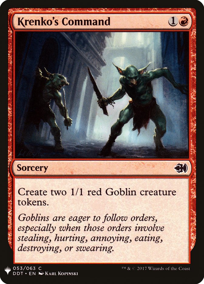 Krenko's Command [Mystery Booster] Magic: The Gathering