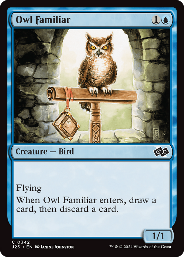 Owl Familiar [Foundations Jumpstart] Magic: The Gathering