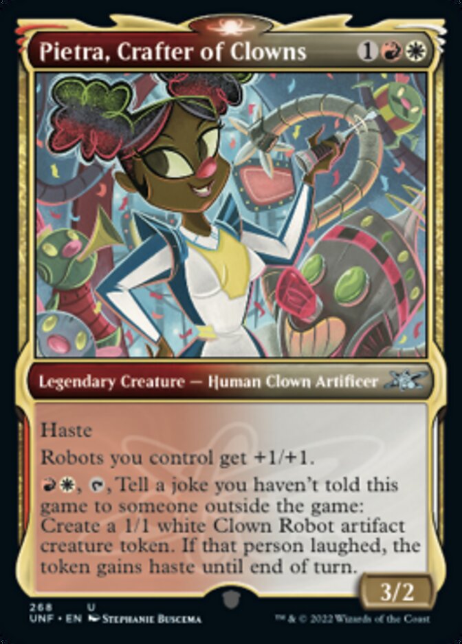 Pietra, Crafter of Clowns (Showcase) [Unfinity] Magic: The Gathering