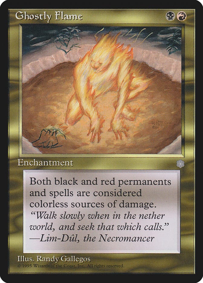 Ghostly Flame [Ice Age] Magic: The Gathering