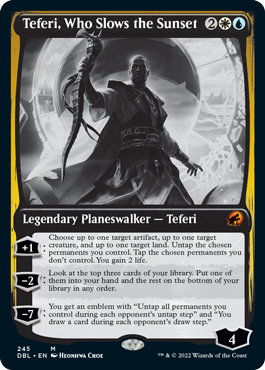 Teferi, Who Slows the Sunset [Innistrad: Double Feature] Magic: The Gathering
