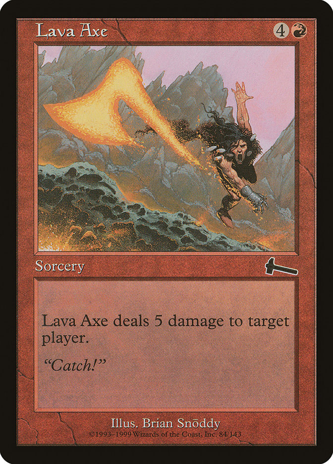 Lava Axe [Urza's Legacy] Magic: The Gathering