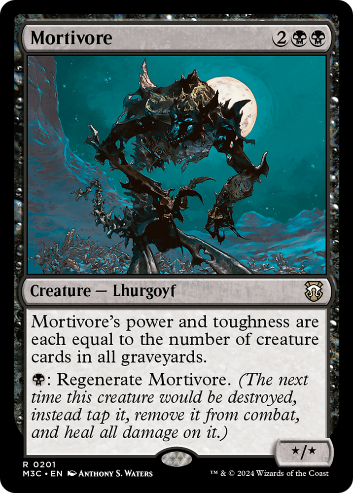 Mortivore (Ripple Foil) [Modern Horizons 3 Commander] Magic: The Gathering