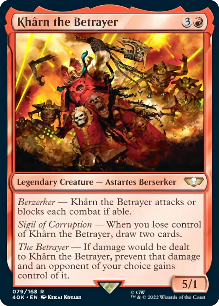Kharn the Betrayer [Warhammer 40,000] Magic: The Gathering