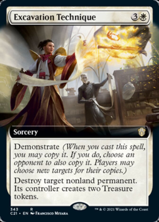Excavation Technique (Extended Art) [Commander 2021] Magic: The Gathering