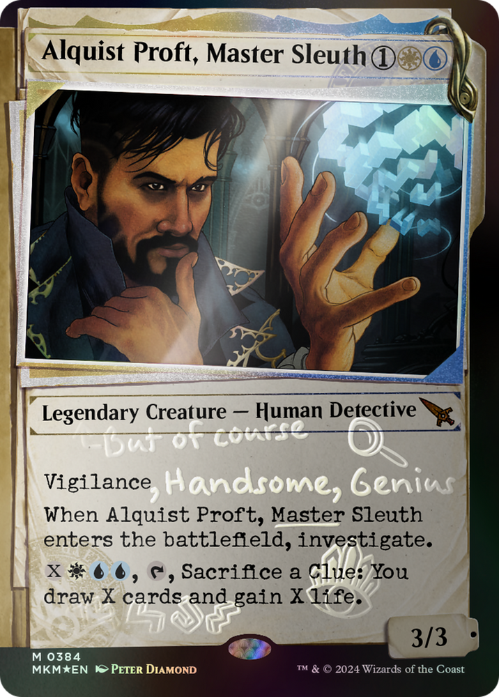 Alquist Proft, Master Sleuth (Showcase) (Invisible Ink) [Murders at Karlov Manor] Magic: The Gathering