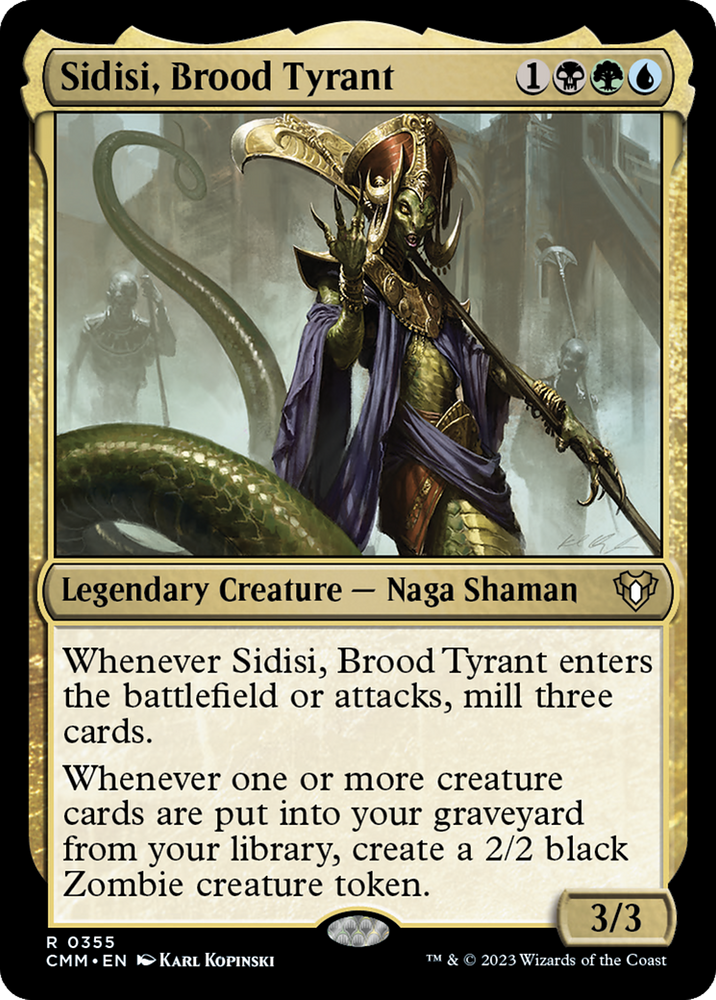 Sidisi, Brood Tyrant [Commander Masters] Magic: The Gathering
