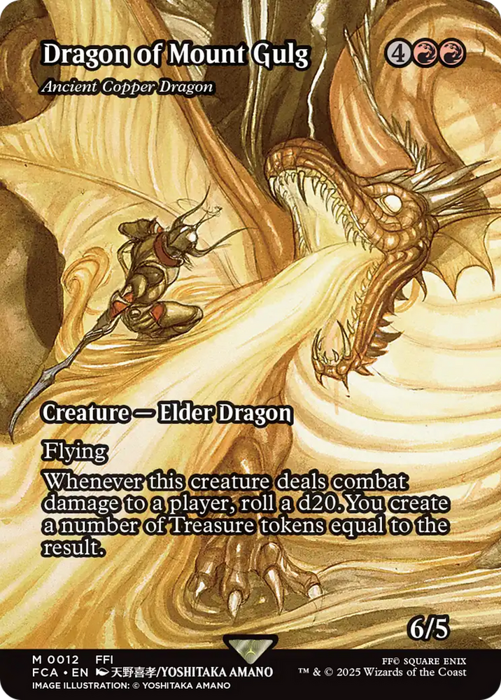 Dragon of Mount Gulg - Ancient Copper Dragon (Showcase) [FINAL FANTASY : Through the Ages] Magic: The Gathering